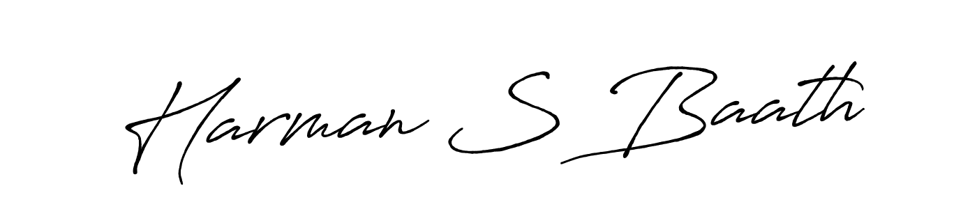 It looks lik you need a new signature style for name Harman S Baath. Design unique handwritten (Antro_Vectra_Bolder) signature with our free signature maker in just a few clicks. Harman S Baath signature style 7 images and pictures png