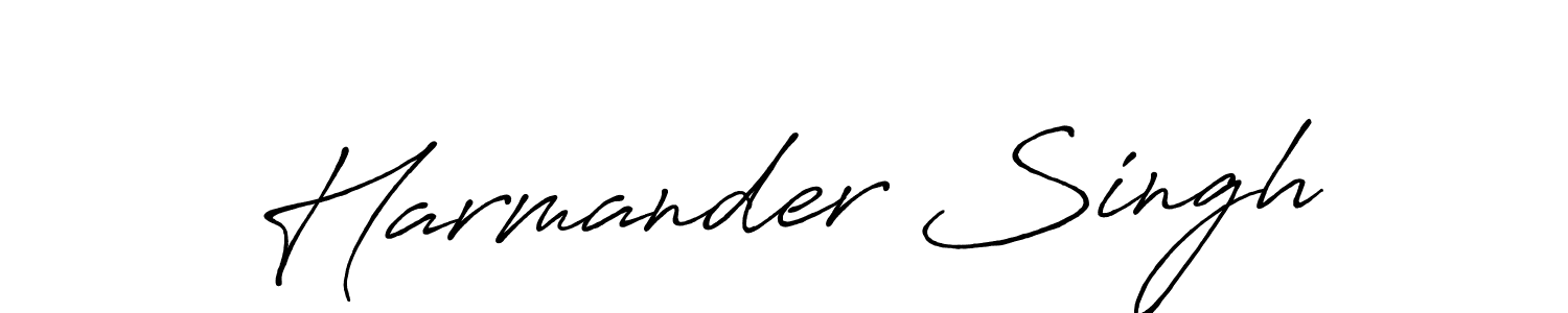 How to make Harmander Singh signature? Antro_Vectra_Bolder is a professional autograph style. Create handwritten signature for Harmander Singh name. Harmander Singh signature style 7 images and pictures png