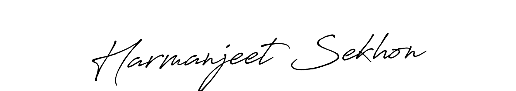 Harmanjeet Sekhon stylish signature style. Best Handwritten Sign (Antro_Vectra_Bolder) for my name. Handwritten Signature Collection Ideas for my name Harmanjeet Sekhon. Harmanjeet Sekhon signature style 7 images and pictures png