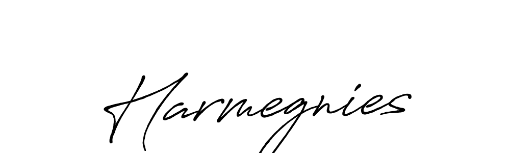 You should practise on your own different ways (Antro_Vectra_Bolder) to write your name (Harmegnies) in signature. don't let someone else do it for you. Harmegnies signature style 7 images and pictures png