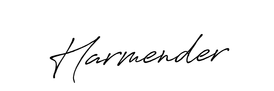 Design your own signature with our free online signature maker. With this signature software, you can create a handwritten (Antro_Vectra_Bolder) signature for name Harmender. Harmender signature style 7 images and pictures png
