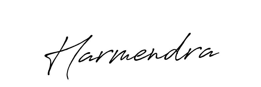 Make a beautiful signature design for name Harmendra. With this signature (Antro_Vectra_Bolder) style, you can create a handwritten signature for free. Harmendra signature style 7 images and pictures png