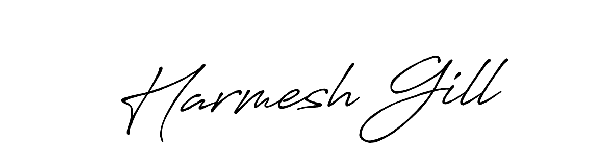 Make a beautiful signature design for name Harmesh Gill. Use this online signature maker to create a handwritten signature for free. Harmesh Gill signature style 7 images and pictures png