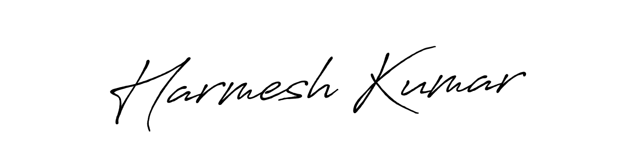 Use a signature maker to create a handwritten signature online. With this signature software, you can design (Antro_Vectra_Bolder) your own signature for name Harmesh Kumar. Harmesh Kumar signature style 7 images and pictures png