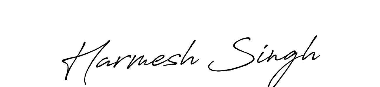 Also we have Harmesh Singh name is the best signature style. Create professional handwritten signature collection using Antro_Vectra_Bolder autograph style. Harmesh Singh signature style 7 images and pictures png