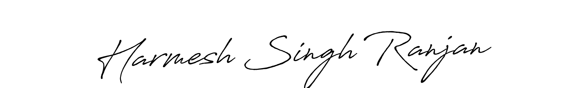 Use a signature maker to create a handwritten signature online. With this signature software, you can design (Antro_Vectra_Bolder) your own signature for name Harmesh Singh Ranjan. Harmesh Singh Ranjan signature style 7 images and pictures png