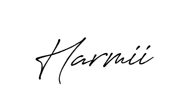You should practise on your own different ways (Antro_Vectra_Bolder) to write your name (Harmii) in signature. don't let someone else do it for you. Harmii signature style 7 images and pictures png