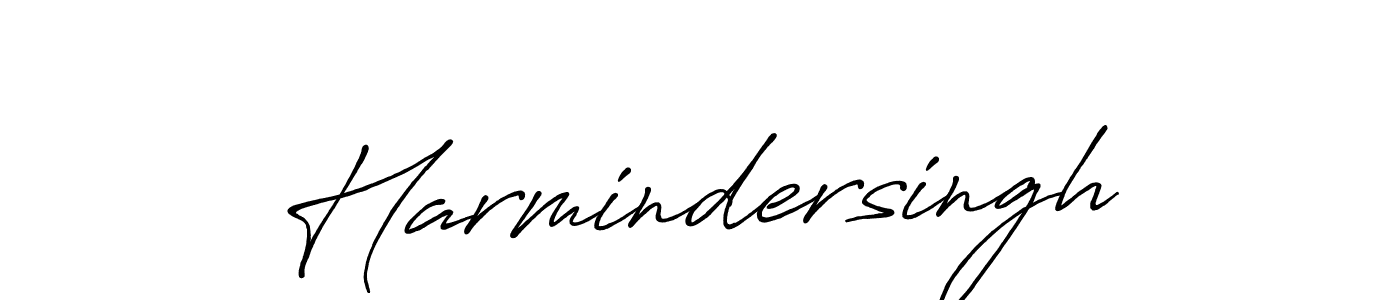 Harmindersingh stylish signature style. Best Handwritten Sign (Antro_Vectra_Bolder) for my name. Handwritten Signature Collection Ideas for my name Harmindersingh. Harmindersingh signature style 7 images and pictures png