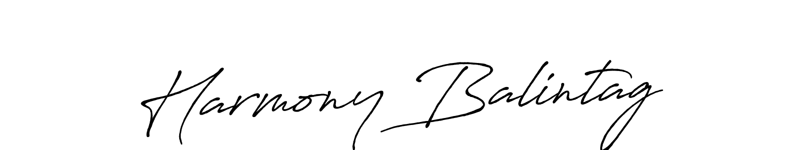 Also we have Harmony Balintag name is the best signature style. Create professional handwritten signature collection using Antro_Vectra_Bolder autograph style. Harmony Balintag signature style 7 images and pictures png