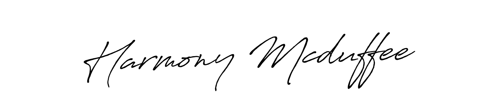 Create a beautiful signature design for name Harmony Mcduffee. With this signature (Antro_Vectra_Bolder) fonts, you can make a handwritten signature for free. Harmony Mcduffee signature style 7 images and pictures png