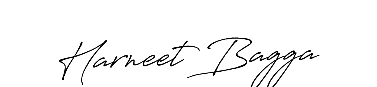 Use a signature maker to create a handwritten signature online. With this signature software, you can design (Antro_Vectra_Bolder) your own signature for name Harneet Bagga. Harneet Bagga signature style 7 images and pictures png