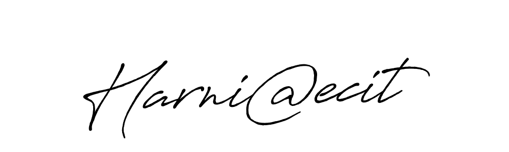 Harni@ecit stylish signature style. Best Handwritten Sign (Antro_Vectra_Bolder) for my name. Handwritten Signature Collection Ideas for my name Harni@ecit. Harni@ecit signature style 7 images and pictures png