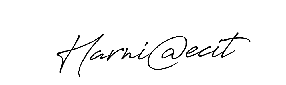 Harni@ecit stylish signature style. Best Handwritten Sign (Antro_Vectra_Bolder) for my name. Handwritten Signature Collection Ideas for my name Harni@ecit. Harni@ecit signature style 7 images and pictures png