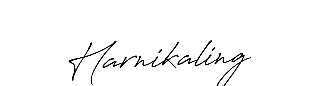 Make a beautiful signature design for name Harnikaling. With this signature (Antro_Vectra_Bolder) style, you can create a handwritten signature for free. Harnikaling signature style 7 images and pictures png