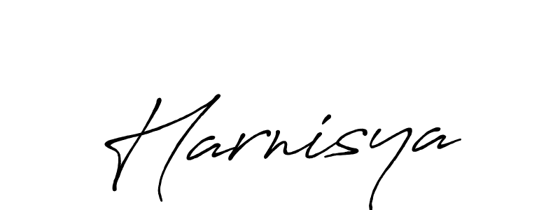 Make a beautiful signature design for name Harnisya. With this signature (Antro_Vectra_Bolder) style, you can create a handwritten signature for free. Harnisya signature style 7 images and pictures png