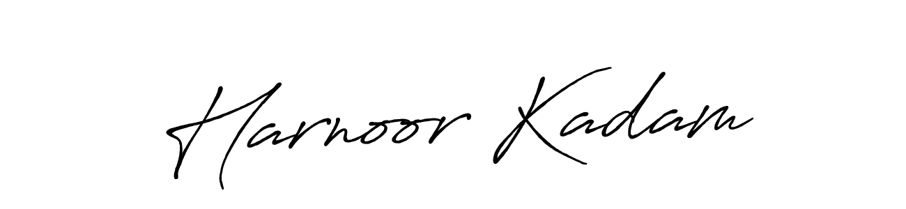 Use a signature maker to create a handwritten signature online. With this signature software, you can design (Antro_Vectra_Bolder) your own signature for name Harnoor Kadam. Harnoor Kadam signature style 7 images and pictures png