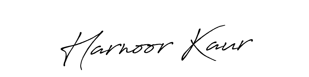 Design your own signature with our free online signature maker. With this signature software, you can create a handwritten (Antro_Vectra_Bolder) signature for name Harnoor Kaur. Harnoor Kaur signature style 7 images and pictures png