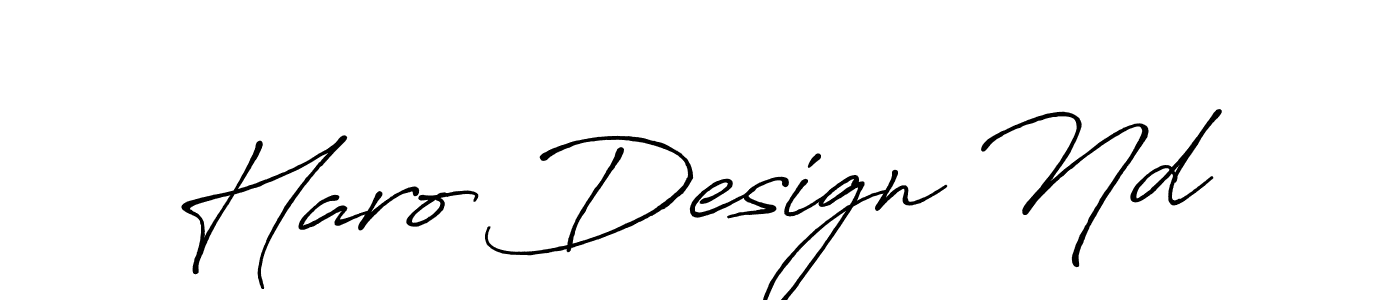 Design your own signature with our free online signature maker. With this signature software, you can create a handwritten (Antro_Vectra_Bolder) signature for name Haro Design Nd. Haro Design Nd signature style 7 images and pictures png