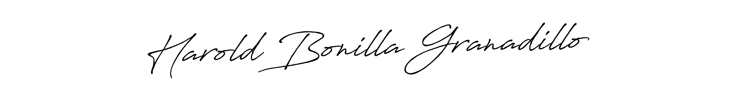 Use a signature maker to create a handwritten signature online. With this signature software, you can design (Antro_Vectra_Bolder) your own signature for name Harold Bonilla Granadillo. Harold Bonilla Granadillo signature style 7 images and pictures png