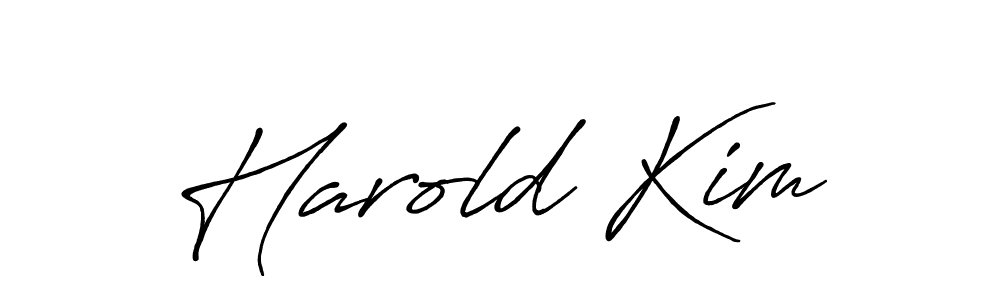 Antro_Vectra_Bolder is a professional signature style that is perfect for those who want to add a touch of class to their signature. It is also a great choice for those who want to make their signature more unique. Get Harold Kim name to fancy signature for free. Harold Kim signature style 7 images and pictures png