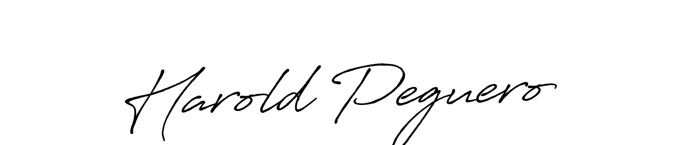 Harold Peguero stylish signature style. Best Handwritten Sign (Antro_Vectra_Bolder) for my name. Handwritten Signature Collection Ideas for my name Harold Peguero. Harold Peguero signature style 7 images and pictures png