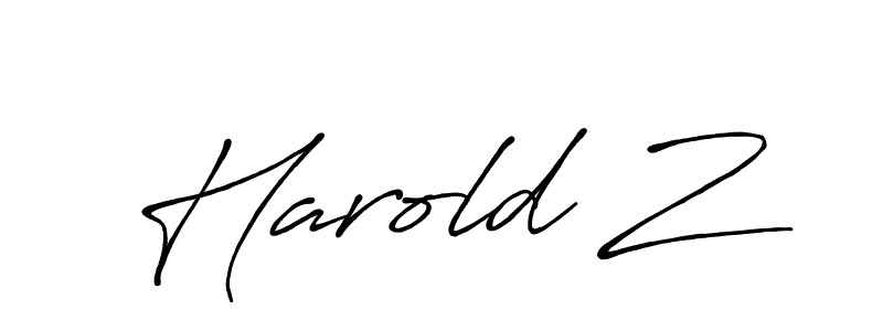 Once you've used our free online signature maker to create your best signature Antro_Vectra_Bolder style, it's time to enjoy all of the benefits that Harold Z name signing documents. Harold Z signature style 7 images and pictures png