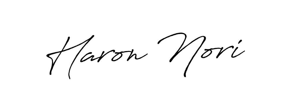 Make a beautiful signature design for name Haron Nori. Use this online signature maker to create a handwritten signature for free. Haron Nori signature style 7 images and pictures png
