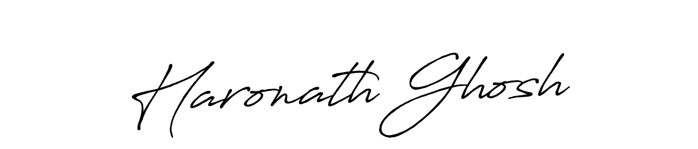 Design your own signature with our free online signature maker. With this signature software, you can create a handwritten (Antro_Vectra_Bolder) signature for name Haronath Ghosh. Haronath Ghosh signature style 7 images and pictures png