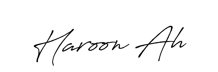 Antro_Vectra_Bolder is a professional signature style that is perfect for those who want to add a touch of class to their signature. It is also a great choice for those who want to make their signature more unique. Get Haroon Ah name to fancy signature for free. Haroon Ah signature style 7 images and pictures png