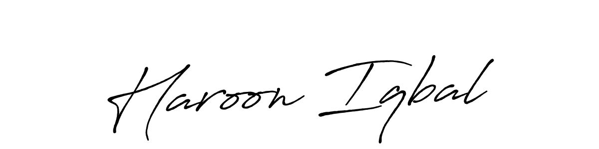 How to make Haroon Iqbal signature? Antro_Vectra_Bolder is a professional autograph style. Create handwritten signature for Haroon Iqbal name. Haroon Iqbal signature style 7 images and pictures png