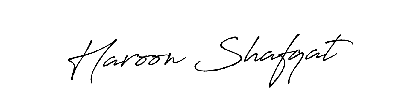 How to make Haroon Shafqat signature? Antro_Vectra_Bolder is a professional autograph style. Create handwritten signature for Haroon Shafqat name. Haroon Shafqat signature style 7 images and pictures png