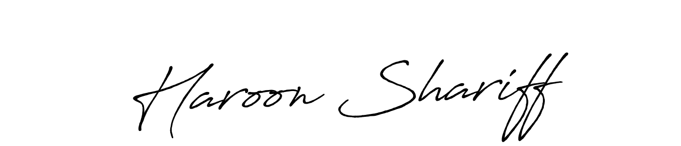 Make a beautiful signature design for name Haroon Shariff. Use this online signature maker to create a handwritten signature for free. Haroon Shariff signature style 7 images and pictures png