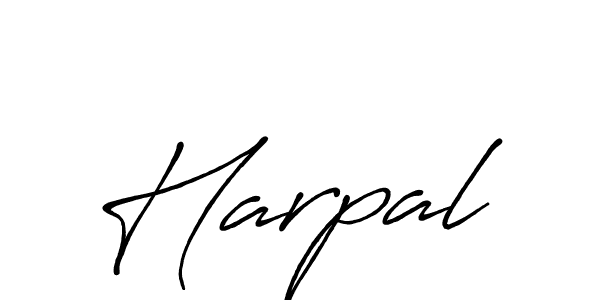 Use a signature maker to create a handwritten signature online. With this signature software, you can design (Antro_Vectra_Bolder) your own signature for name Harpal. Harpal signature style 7 images and pictures png
