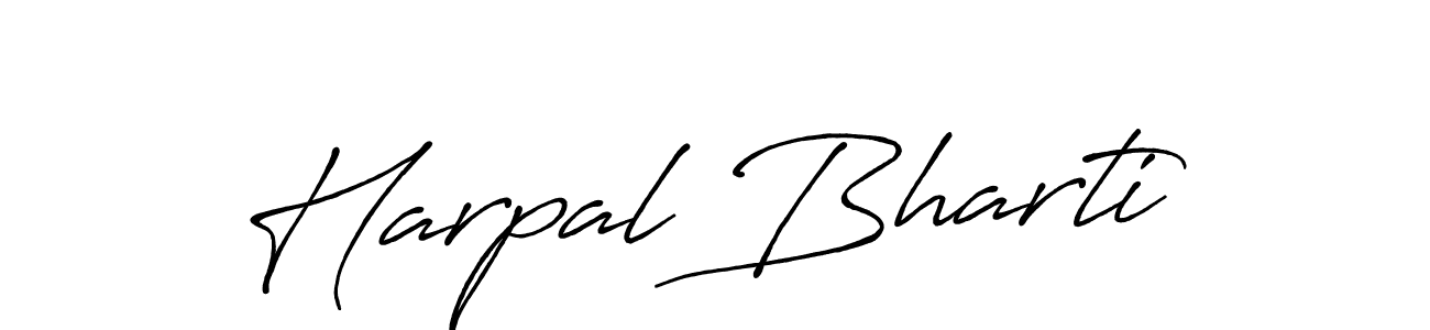How to Draw Harpal Bharti signature style? Antro_Vectra_Bolder is a latest design signature styles for name Harpal Bharti. Harpal Bharti signature style 7 images and pictures png