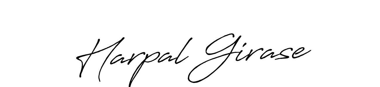 Also You can easily find your signature by using the search form. We will create Harpal Girase name handwritten signature images for you free of cost using Antro_Vectra_Bolder sign style. Harpal Girase signature style 7 images and pictures png