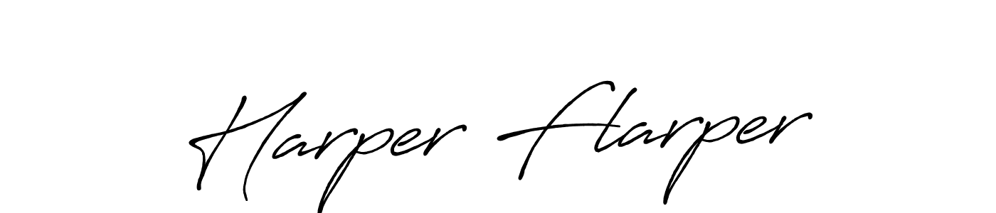 Make a beautiful signature design for name Harper Flarper. With this signature (Antro_Vectra_Bolder) style, you can create a handwritten signature for free. Harper Flarper signature style 7 images and pictures png