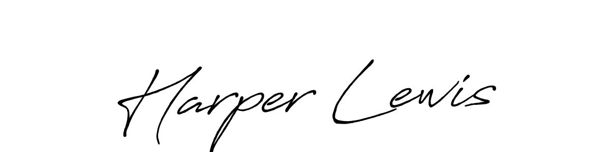 Harper Lewis stylish signature style. Best Handwritten Sign (Antro_Vectra_Bolder) for my name. Handwritten Signature Collection Ideas for my name Harper Lewis. Harper Lewis signature style 7 images and pictures png