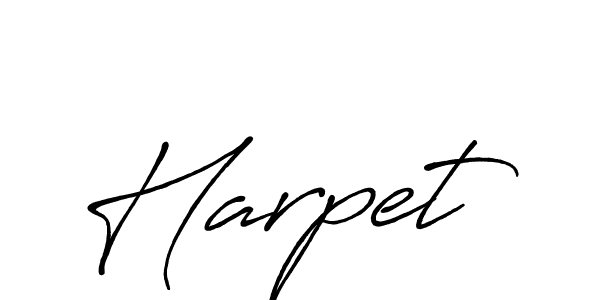 The best way (Antro_Vectra_Bolder) to make a short signature is to pick only two or three words in your name. The name Harpet include a total of six letters. For converting this name. Harpet signature style 7 images and pictures png