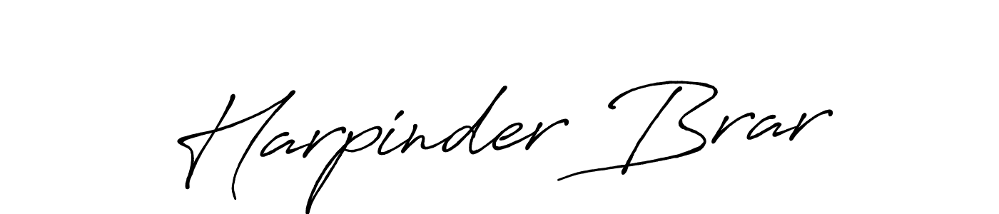 Also we have Harpinder Brar name is the best signature style. Create professional handwritten signature collection using Antro_Vectra_Bolder autograph style. Harpinder Brar signature style 7 images and pictures png