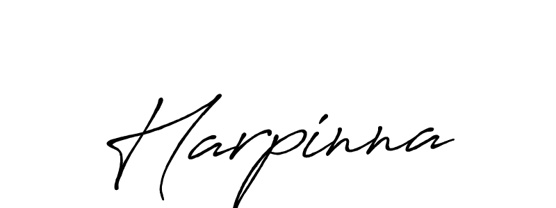 Use a signature maker to create a handwritten signature online. With this signature software, you can design (Antro_Vectra_Bolder) your own signature for name Harpinna. Harpinna signature style 7 images and pictures png