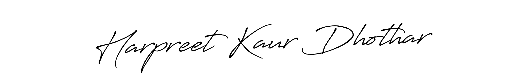 Antro_Vectra_Bolder is a professional signature style that is perfect for those who want to add a touch of class to their signature. It is also a great choice for those who want to make their signature more unique. Get Harpreet Kaur Dhothar name to fancy signature for free. Harpreet Kaur Dhothar signature style 7 images and pictures png