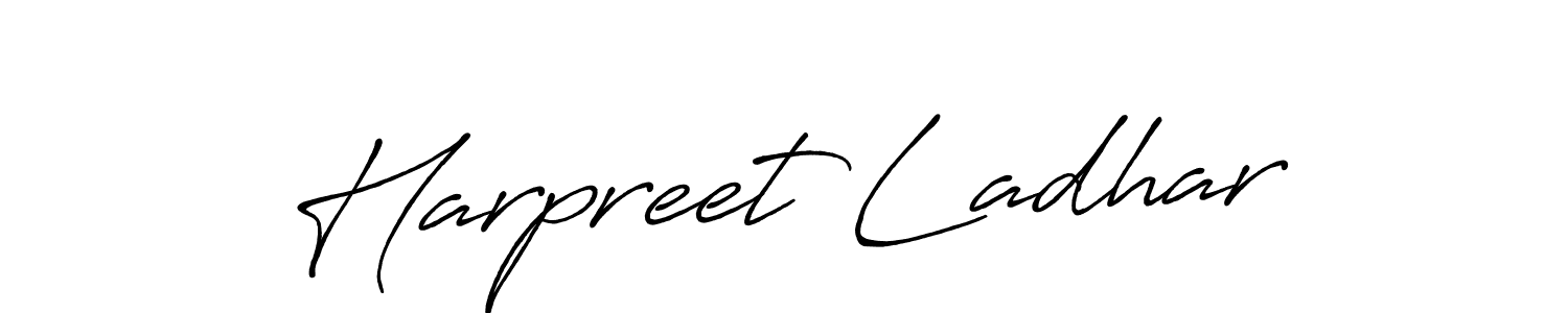 Make a short Harpreet Ladhar signature style. Manage your documents anywhere anytime using Antro_Vectra_Bolder. Create and add eSignatures, submit forms, share and send files easily. Harpreet Ladhar signature style 7 images and pictures png