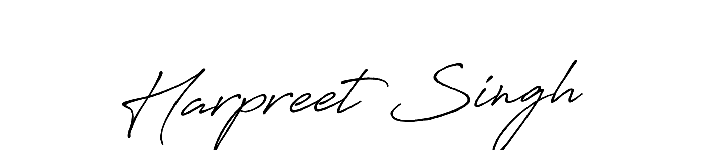 Harpreet Singh stylish signature style. Best Handwritten Sign (Antro_Vectra_Bolder) for my name. Handwritten Signature Collection Ideas for my name Harpreet Singh. Harpreet Singh signature style 7 images and pictures png
