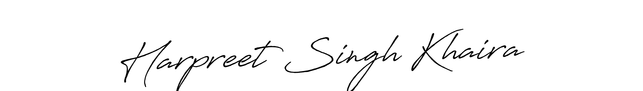 Use a signature maker to create a handwritten signature online. With this signature software, you can design (Antro_Vectra_Bolder) your own signature for name Harpreet Singh Khaira. Harpreet Singh Khaira signature style 7 images and pictures png