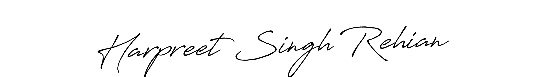 How to make Harpreet Singh Rehian signature? Antro_Vectra_Bolder is a professional autograph style. Create handwritten signature for Harpreet Singh Rehian name. Harpreet Singh Rehian signature style 7 images and pictures png