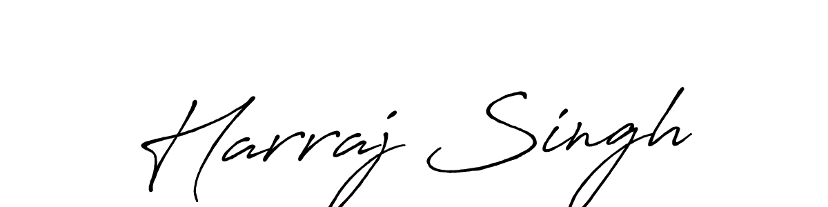 How to make Harraj Singh signature? Antro_Vectra_Bolder is a professional autograph style. Create handwritten signature for Harraj Singh name. Harraj Singh signature style 7 images and pictures png