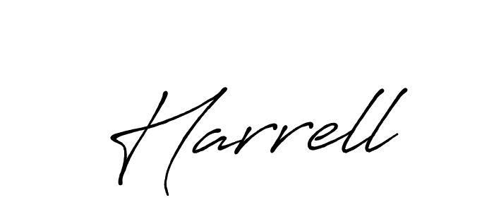How to make Harrell signature? Antro_Vectra_Bolder is a professional autograph style. Create handwritten signature for Harrell name. Harrell signature style 7 images and pictures png