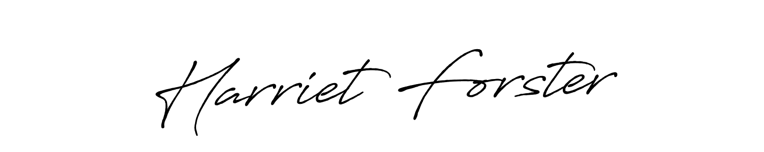 How to make Harriet Forster name signature. Use Antro_Vectra_Bolder style for creating short signs online. This is the latest handwritten sign. Harriet Forster signature style 7 images and pictures png