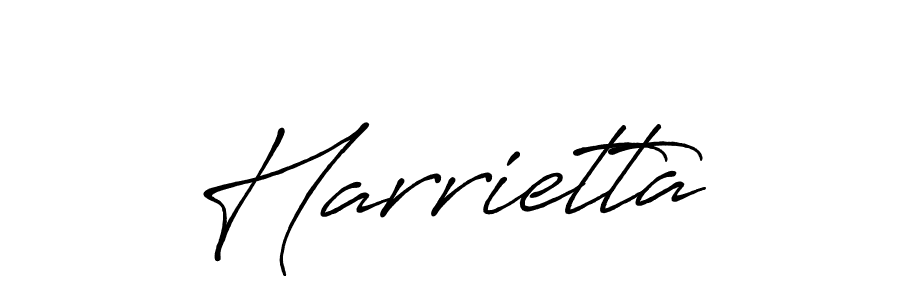 Harrietta stylish signature style. Best Handwritten Sign (Antro_Vectra_Bolder) for my name. Handwritten Signature Collection Ideas for my name Harrietta. Harrietta signature style 7 images and pictures png