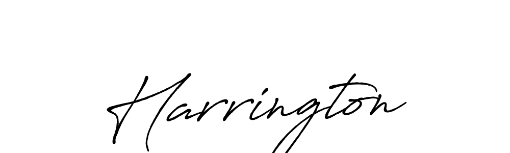 Harrington stylish signature style. Best Handwritten Sign (Antro_Vectra_Bolder) for my name. Handwritten Signature Collection Ideas for my name Harrington. Harrington signature style 7 images and pictures png